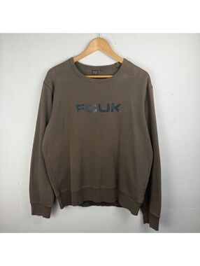 French Connections FCUK Spell-out Crewneck Men's Large
